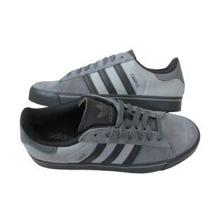 Adidas Men's Campus Vulc Grey Black Classic Casual Shoes JQ6359 Sizes NIB